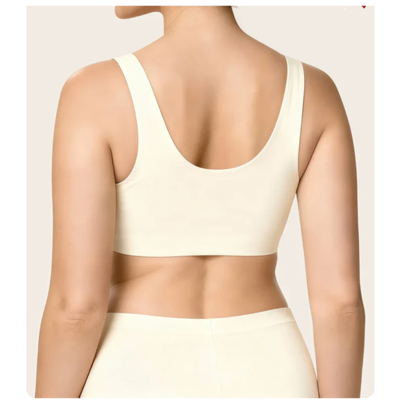 NEW Curvevera Beige Lifting Wire-Free Antibacterial Jelly Bra Size XL Seamless - Picture 3 of 7